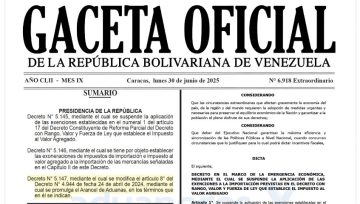 ARANCEL DE ADUANAS: Decreto No. 5.147, mediante el cual se Reforma Parcialmente el Arancel de Aduanas.
